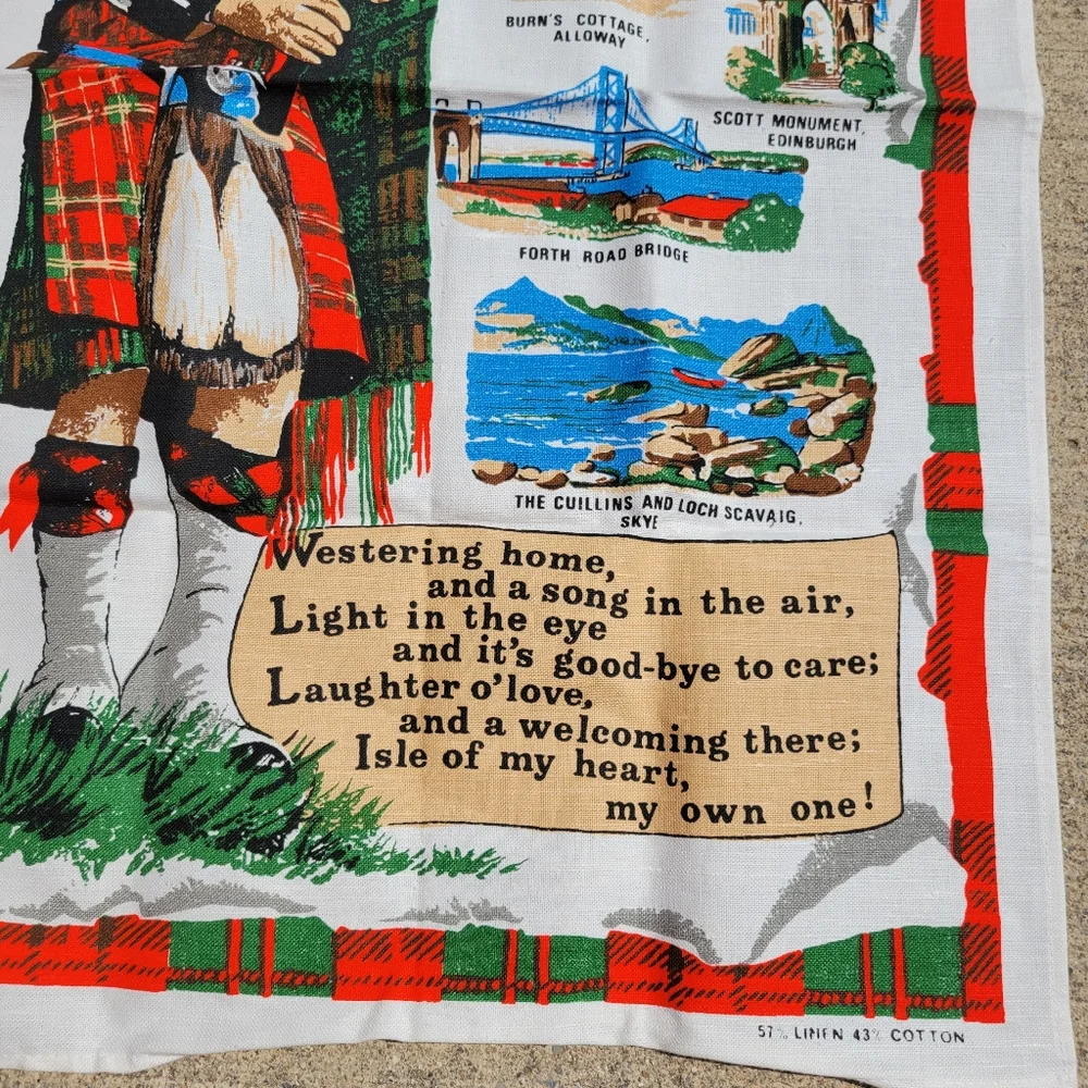 United Kingdom Tea Towels ~ FINAL PRICE! Scotland ~ Lancashire ~ Colorful